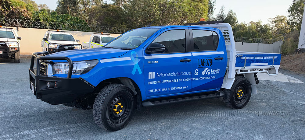 cancer awareness mine spec ute - GET CHECKED, Cancer Awareness Utes